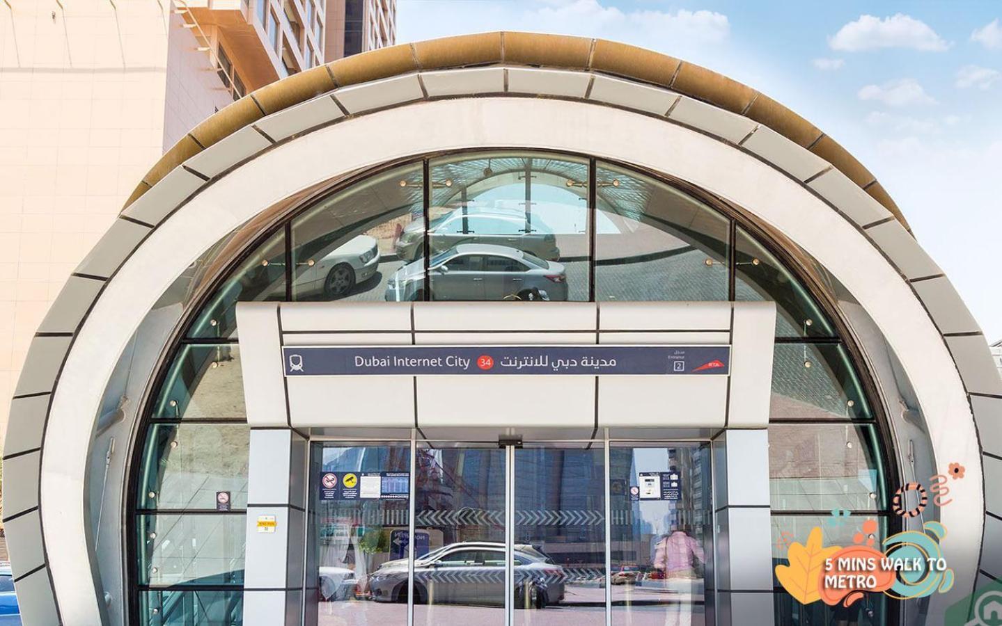 Quiet Partition Room In Tecom Barsha Heights Dubai Exterior photo